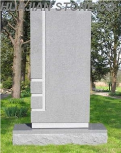 Grey Granite Headstone