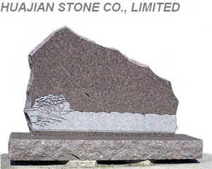 Grey Granite Headstone