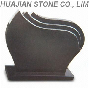 Grey Granite Upright Headstone