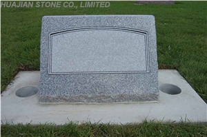 Grey Granite Upright Monument