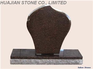 Serp Top Black Headstone, Shanxi Black Granite Headstone
