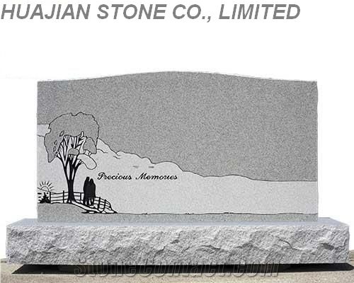 Serp Top Granite Monument, Grey Granite Monument