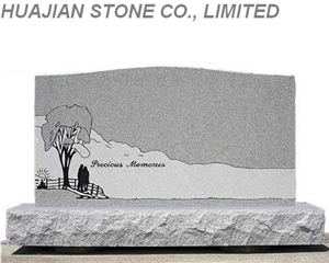 Serp Top Granite Monument, Grey Granite Monument