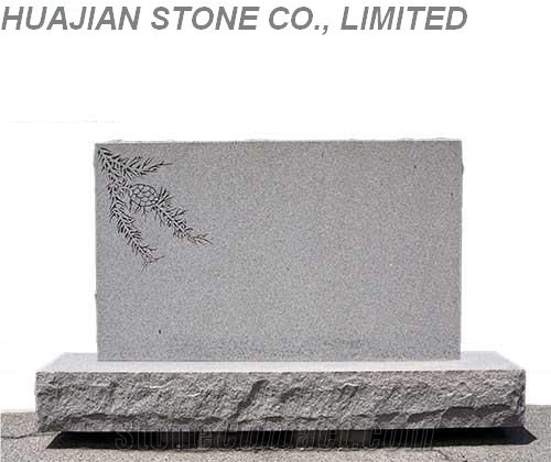 Serp Top Headstone, Pink Granite Headstone