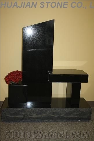 Serp Top Headstone, Pink Granite Headstone