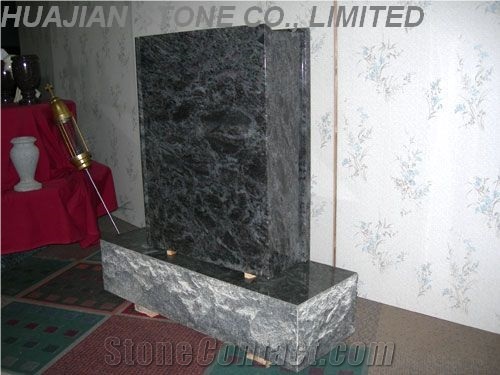 Serp Top Tombstone, Multicolor Red Granite Tombstone
