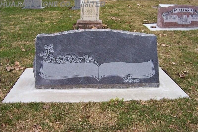 Shanxi Black Cross Headstone, Shanxi Black Granite Headstone