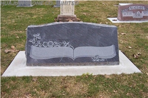 Shanxi Black Cross Headstone, Shanxi Black Granite Headstone