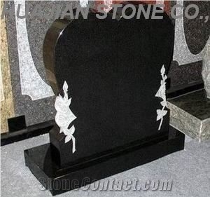 Special Style Of Black Headstone, shandong blackGranite Headstone