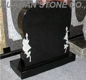 Special Style Of Black Headstone, shandong blackGranite Headstone