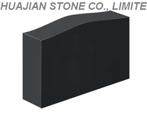 Tear Drop Headstone, Shanxi Black Granite Headstone