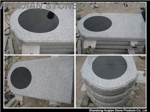 Tear Drop Headstone, Shanxi Black Granite Headstone