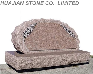 Tear Drop Upright Monument, Black Granite Upright Monuments
