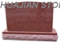 Upright Granite Monument, Grey Granite Monument