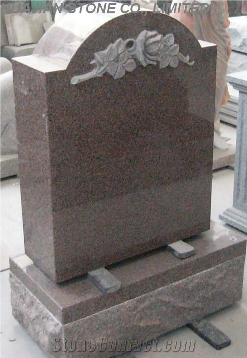 Upright Granite Monument, Grey Granite Monument