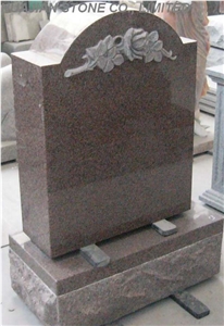 Upright Granite Monument, Grey Granite Monument