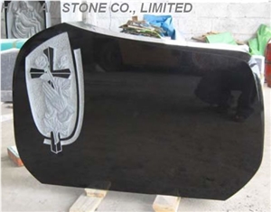 Upright Headstone, Grey Granite Headstone