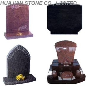 Shanxi Black Granite Upright Monuments