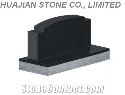 Shanxi Black Granite Upright Monuments