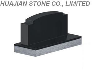Shanxi Black Granite Upright Monuments