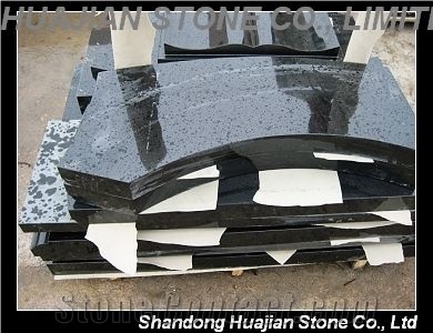 Shanxi Black Granite Upright Monuments