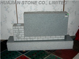 Grey Granite Upright Monuments