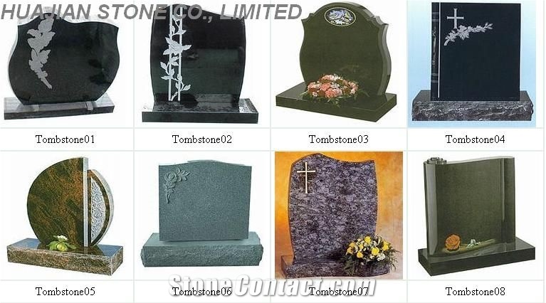 Black Granite Upright Monuments