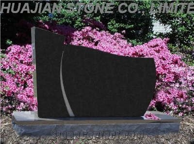 Black Granite Upright Monuments