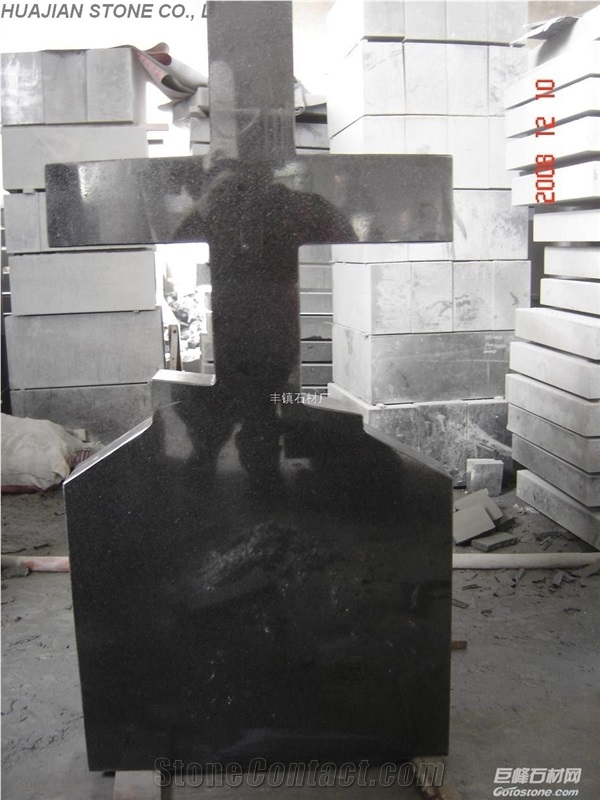 US Style Headstone, Grey Granite Headstone