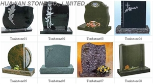 US Style Headstone, Grey Granite Headstone