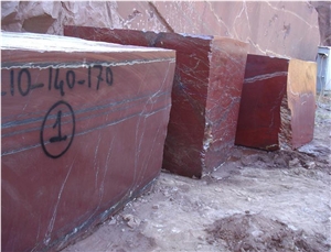 Rosso Laguna Marble Blocks, Turkey Red Marble