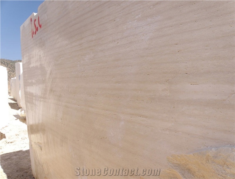 Travertino Classico Turco Blocks, Classic Travertine Block