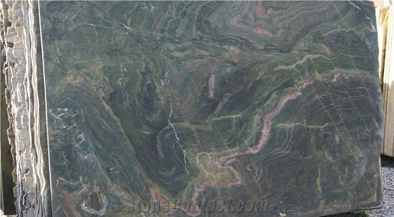 Carnival Green Quartzite Slabs