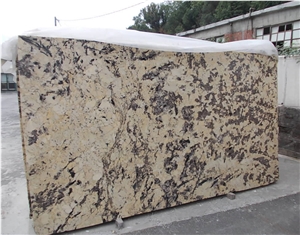 Splendour Gold Granite Slabs, Brazil Yellow Granite