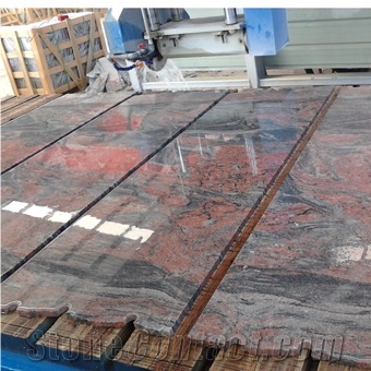 China Multicolor Red Granite Slabs