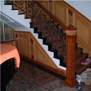 Multicolor Red Granite Steps Multicolor Red Granite Steps