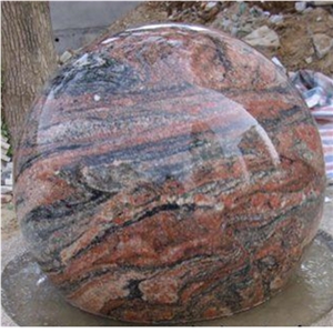Multicolor Red Granite Stone Ball Multicolor Red Granite Stone Ball