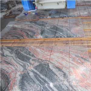 Multicolor Red Granite Stone Cut to Size