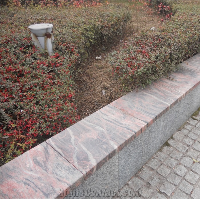 Multicolour Red Granite Coping Stone