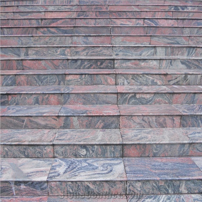 Multicolour Red Granite Stairs
