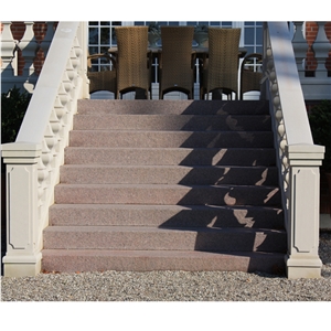 Sanxia Hong Stairs, Sanxia Hong Pink Granite Stairs