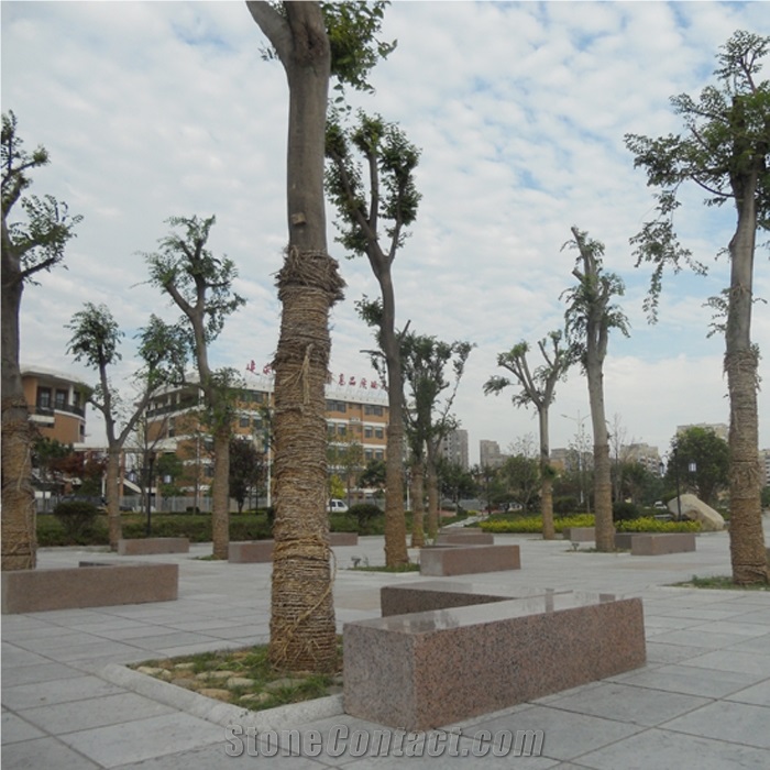 Sanxia Red Granite(hubei) Bench