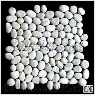 White Timor Pebble Stone, White Sandstone Pebble Stone