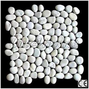 White Timor Pebble Stone, White Sandstone Pebble Stone