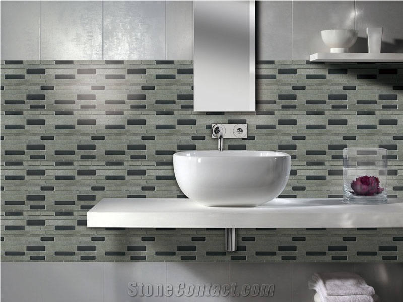 Crystal Glass Mosaic Mix Stones, Marble Mosaic