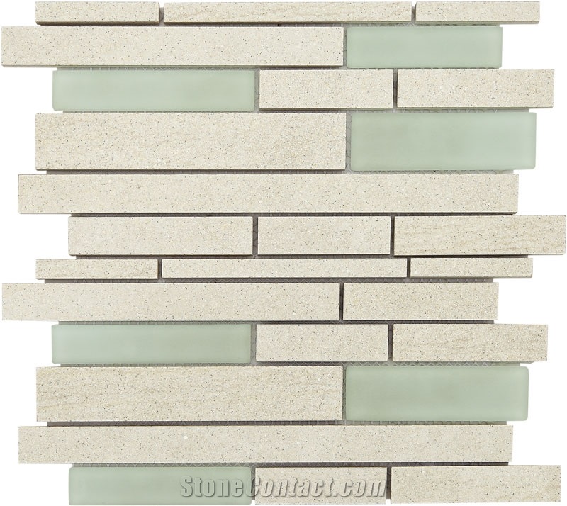 Crystal Glass Mosaic Mix Stones, Marble Mosaic
