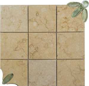 Crystal Glass Mosaic Mix Stones, Beige Marble Glass Mosaic Crystal Glass Mosaic Mix Stones, Beige Marble Glass Mosaic