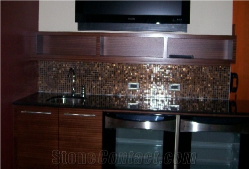 Glass Mosaic Kitchen Backsplash