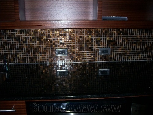 Glass Mosaic Kitchen Backsplash