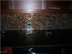 Glass Mosaic Kitchen Backsplash
